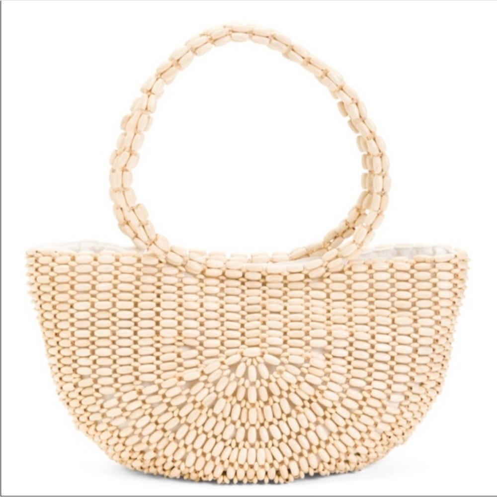 Shabby Chic Rachel Ashwell Woven Straw Shoulder Bag in Natural